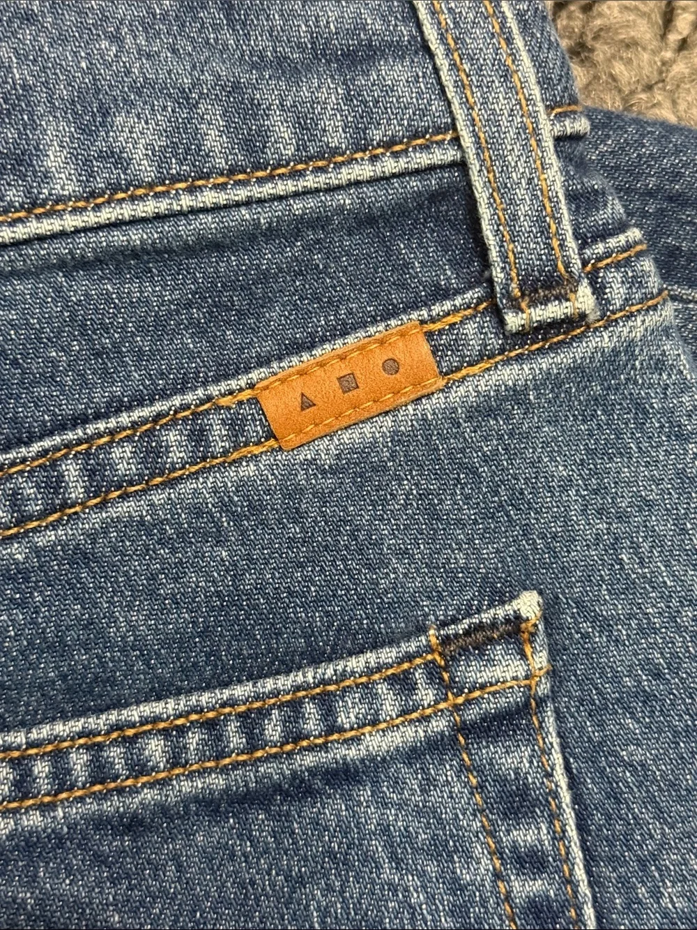 AYR The Frenchie Jeans Women's 25 High Rise Straight Leg Crop Ankle Classic - Picture 6 of 6